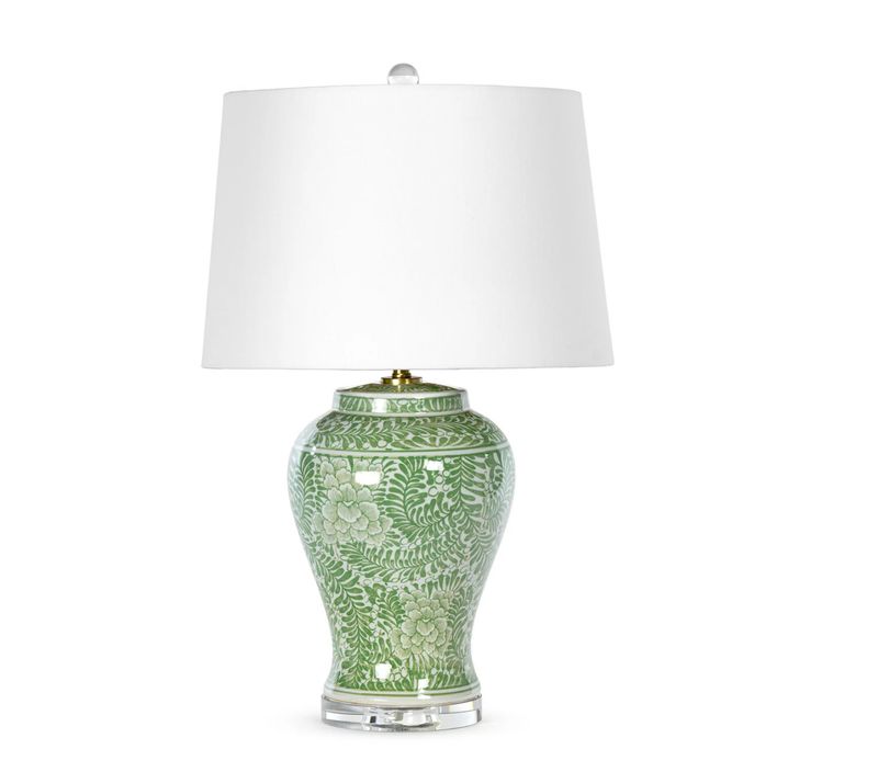 FAYE CERAMIC TABLE LAMP GREEN