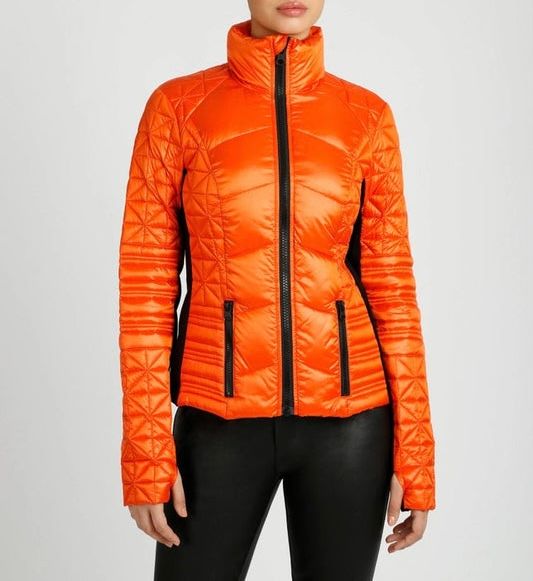 Blanc Noir packable puffer, Color: sunset, Size: small
