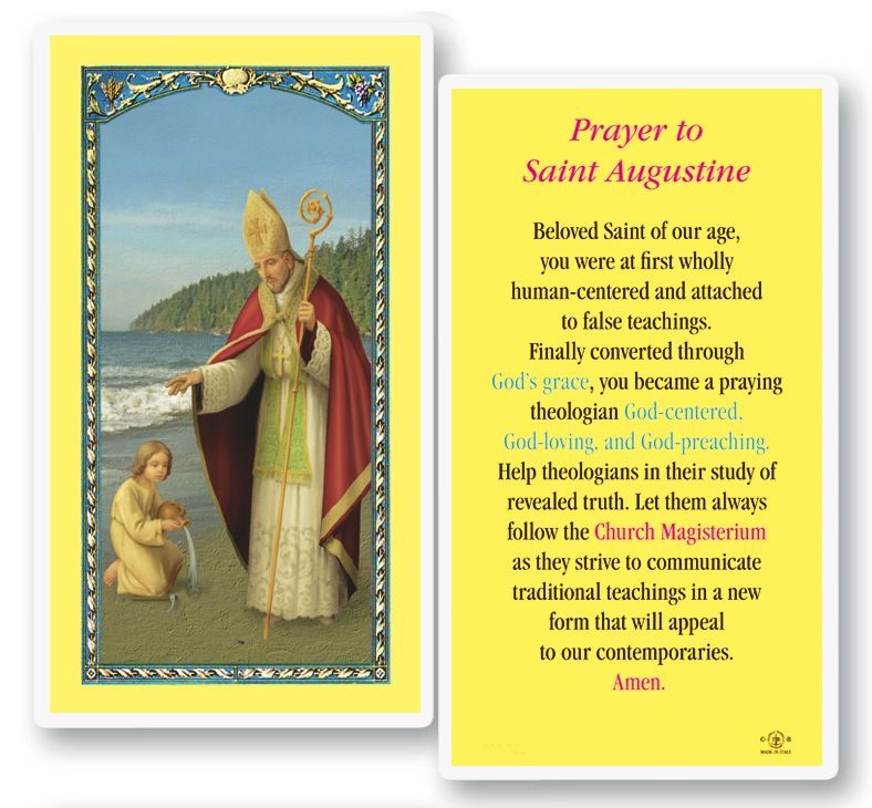 St. Augustine Holy Cards (25/pk)