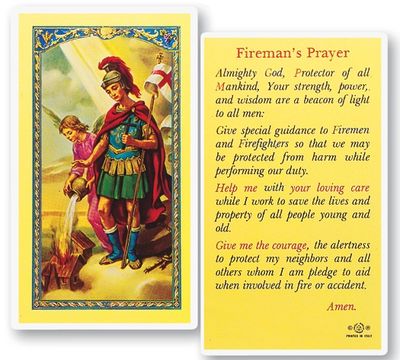 St. Florian (Firefighter's Prayer) Holy Cards