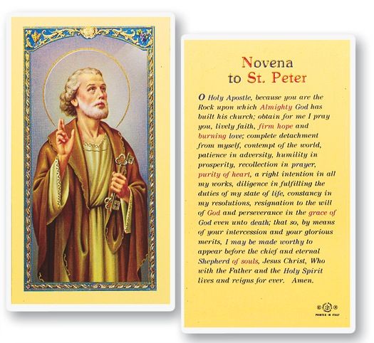 St. Peter Holy Cards