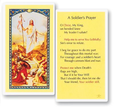 A Soldier&#39;s Prayer Holy Cards