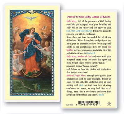 Our Lady Undoer  of Knots Holy Cards