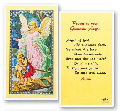 Prayer to your Guardian Angel Holy Cards