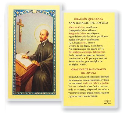 San Ignacio Loyola Holy Card