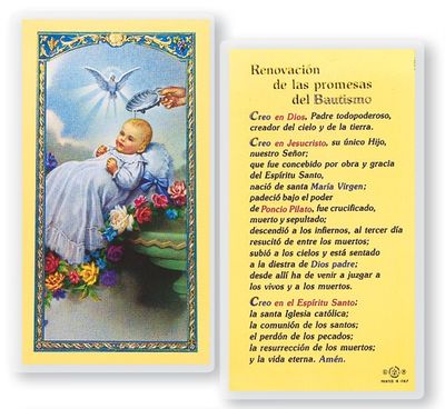 Bautismo - Renovacion de las promesas del Bautismo