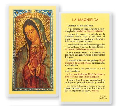 La Magnifica-Virgin Guadalupe Holy Card
