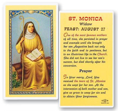 St. Monica Holy Cards