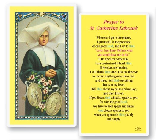 St. Catherine Laboure Holy Cards
