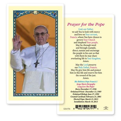 Pope Francis Holy Cards