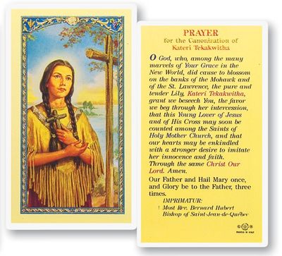 St. Kateri Tekakwitha Holy Cards (25/pk)