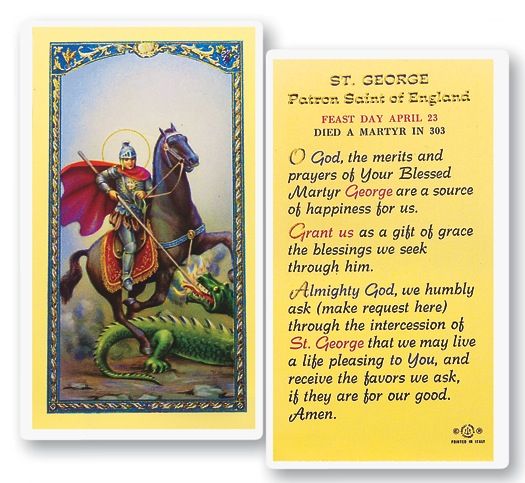 St. George Holy Cards