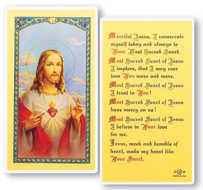 Sacred Heart of Jesus Holy Cards