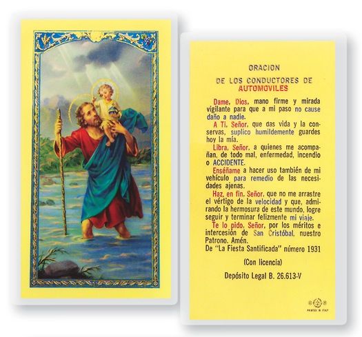 San Cristobal de Conductores, de los conductores de automoviles