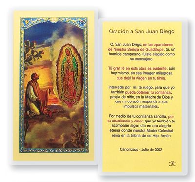 San Juan Diego w/ Guadalupe