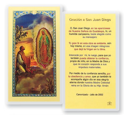 San Juan Diego w/ Guadalupe