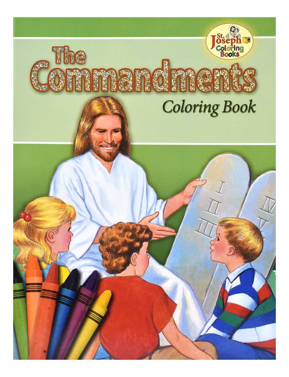 Coloring Book About the Commandments, by Rev. Lawrence Lovasik and illustrated by Paul T. Bianca