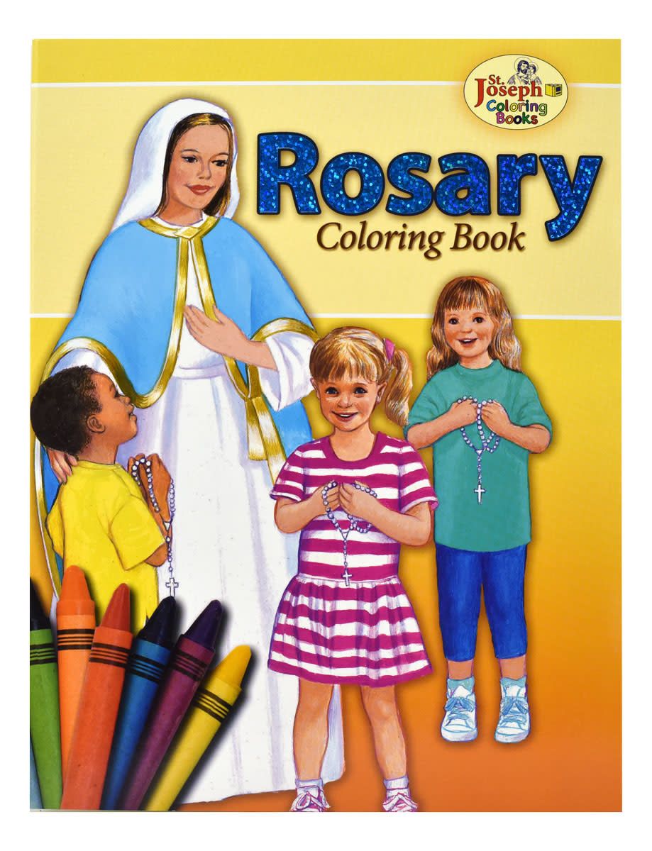 Coloring Book About the Rosary, by Lawrence Lovasik and pictures by Emma McKean