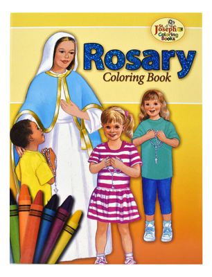 Coloring Book About the Rosary, by Lawrence Lovasik and pictures by Emma McKean