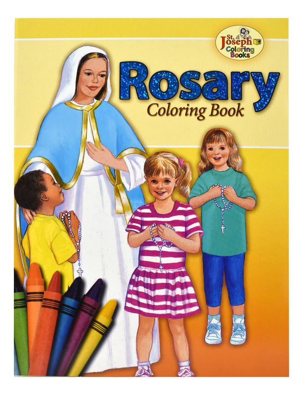 Coloring Book About the Rosary, by Lawrence Lovasik and pictures by Emma McKean