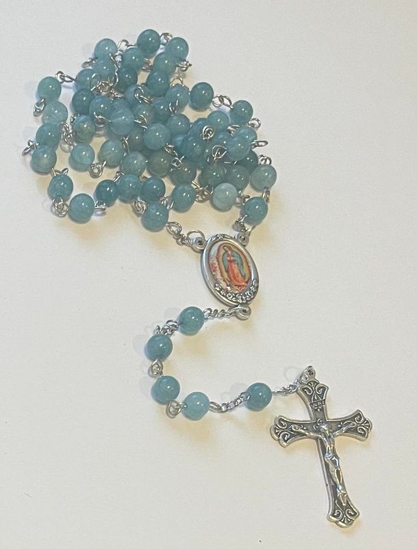 Credo Catholic Aqua Our Lady of Guadalupe Rosary