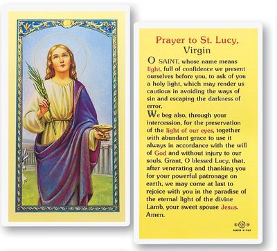 St. Lucy Holy Cards
