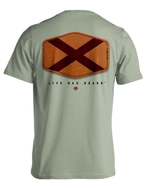 Leather Flag Patch Alabama