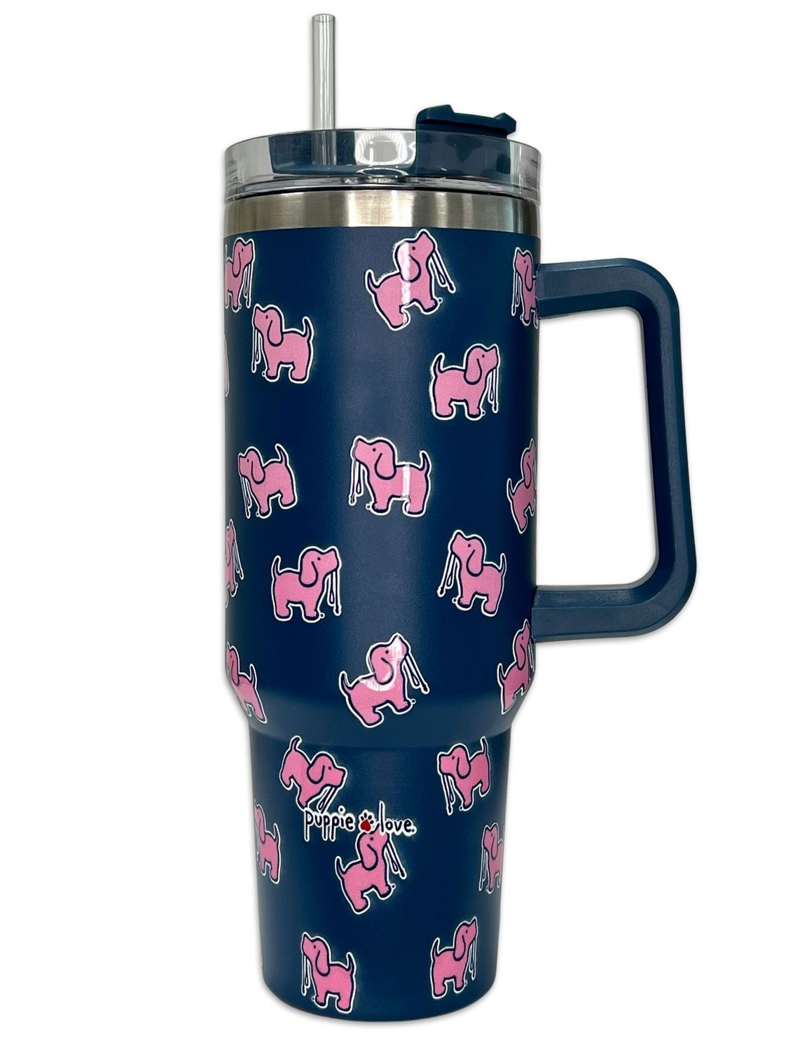 Stainless Steel Logo Tumbler, Colour: Navy