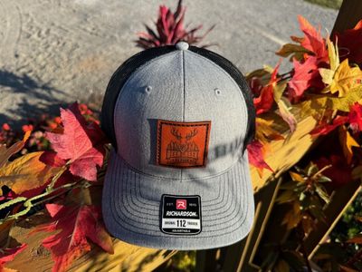 Deer Creek - Leather Patch Grey Hat