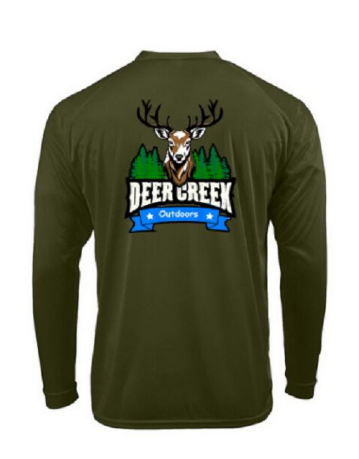 Deer Creek Outdoors LS Olive, Size: Small, Colour: Olive