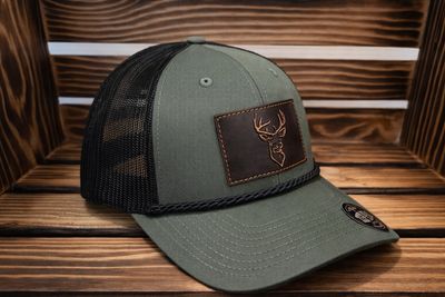 Green / Black Buck Hat