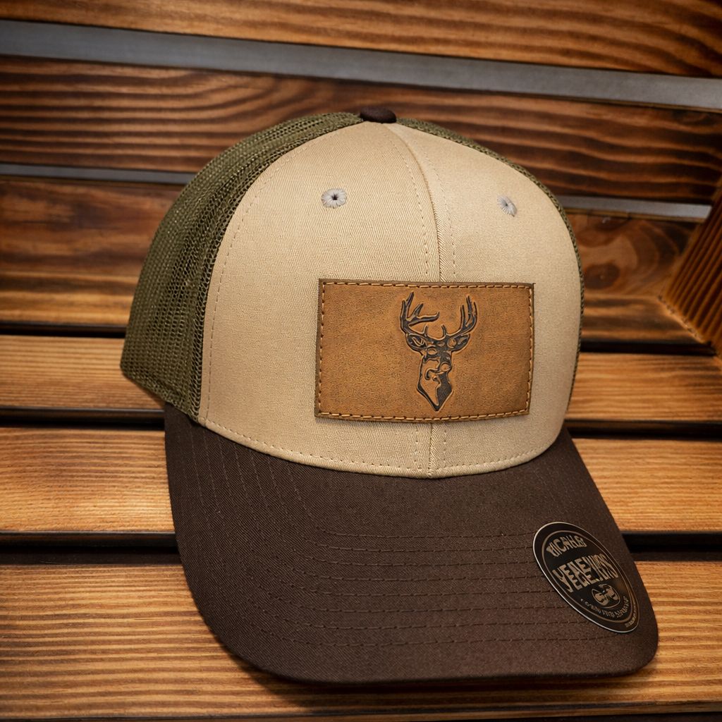 Tan / Green - Buck Hat