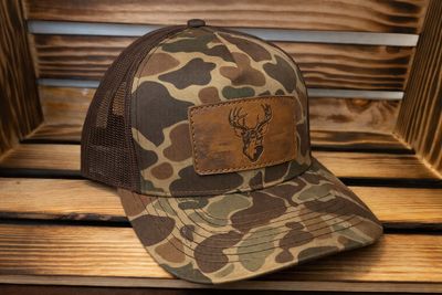 5 Panel Old School Brown Camo - Buck Hat