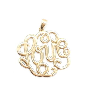 14k Gold LOVE Charm #C482