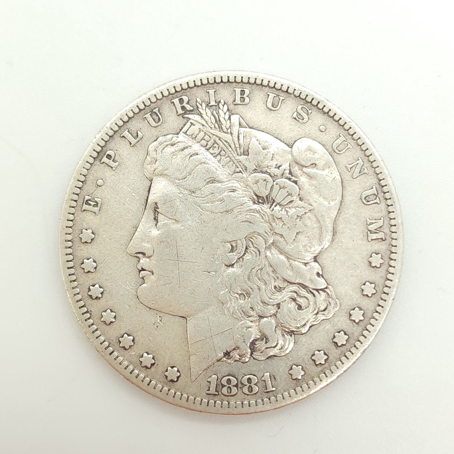 1881-S Morgan Silver Dollar #D524