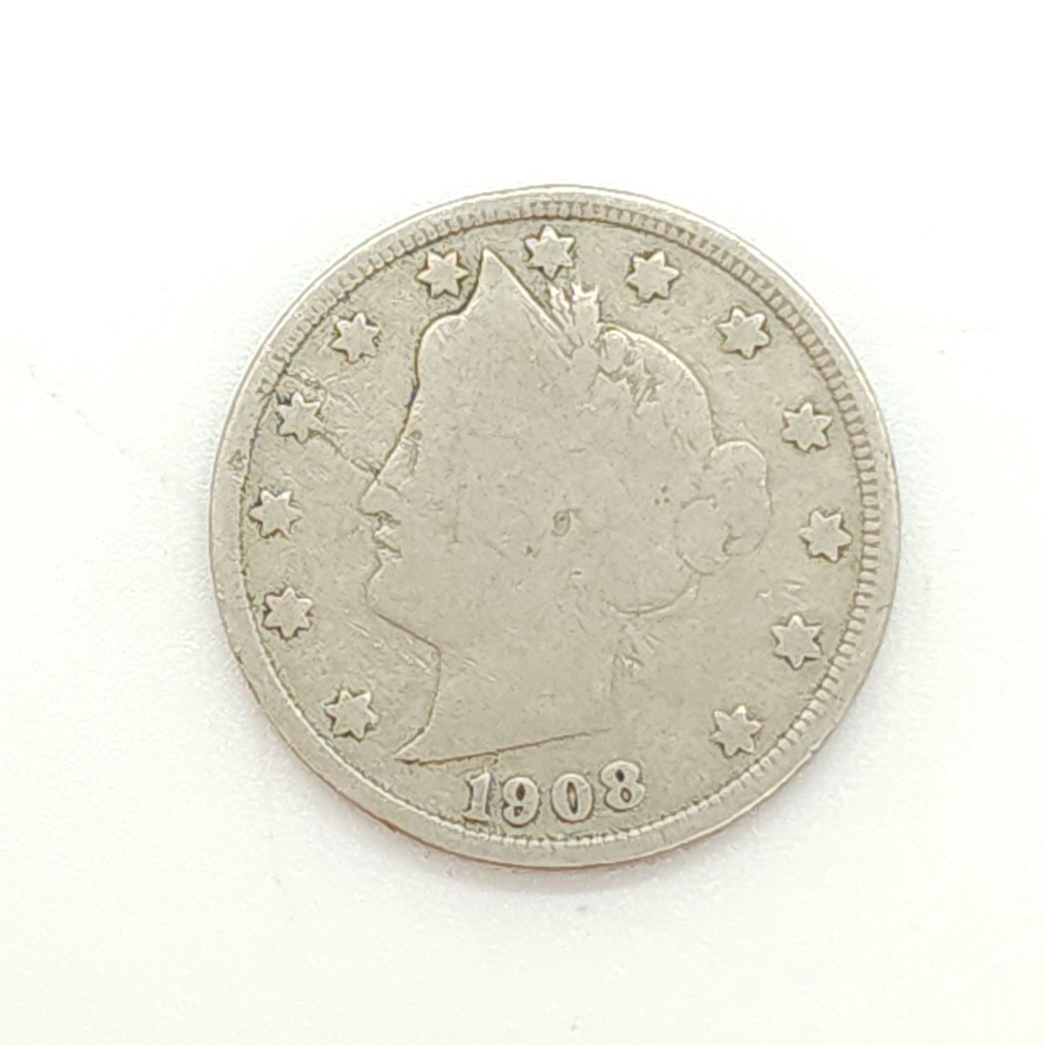 1908 Liberty/V Nickel #D527