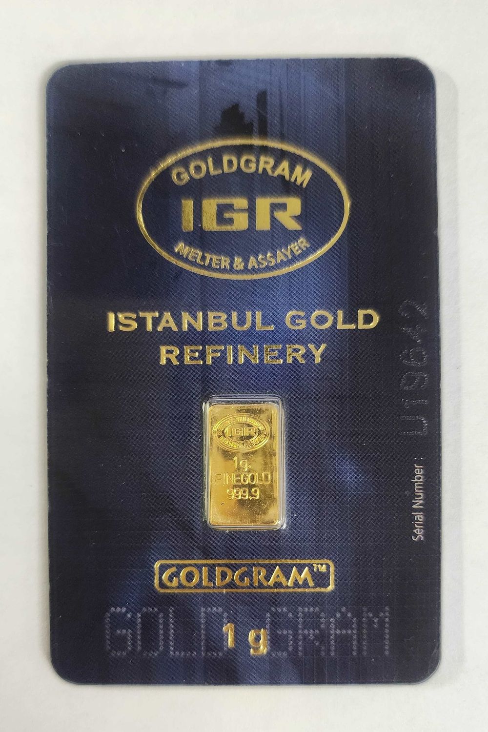 1g Goldgram Bar Istanbul Gold Refinery #D518