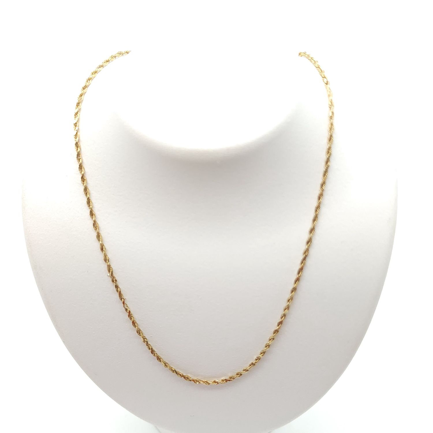 10k Rope Necklace Size: 19.5&quot; #C496