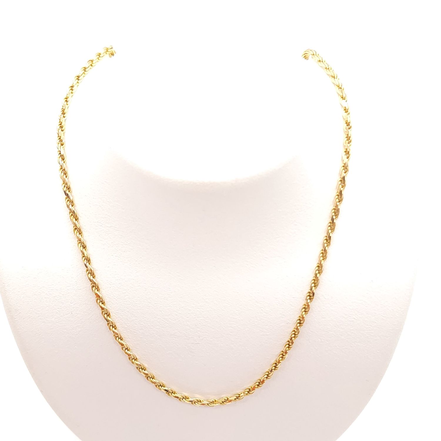 14k Gold Rope Chain Size: 20.75&quot; #C491