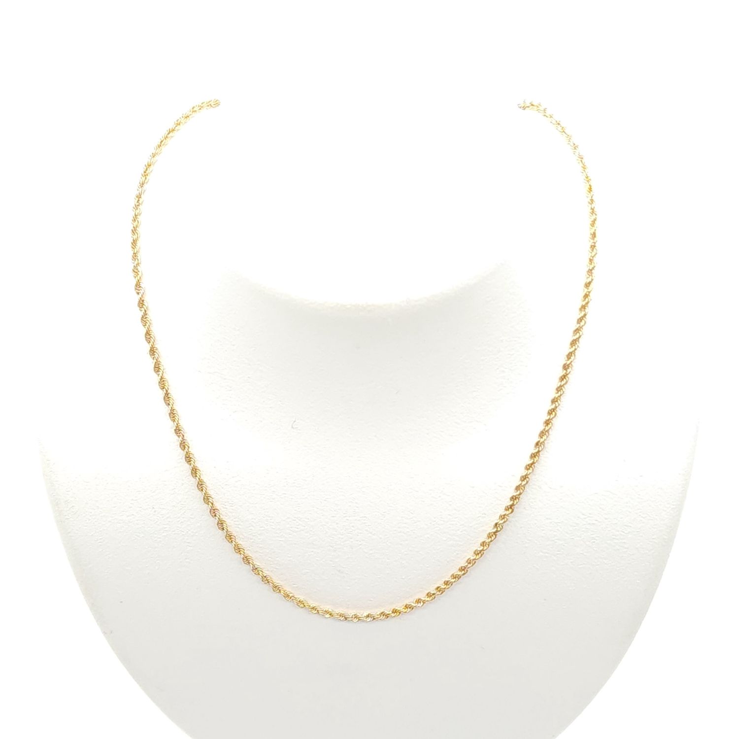 14k Rope Chain Size: 16&quot;
