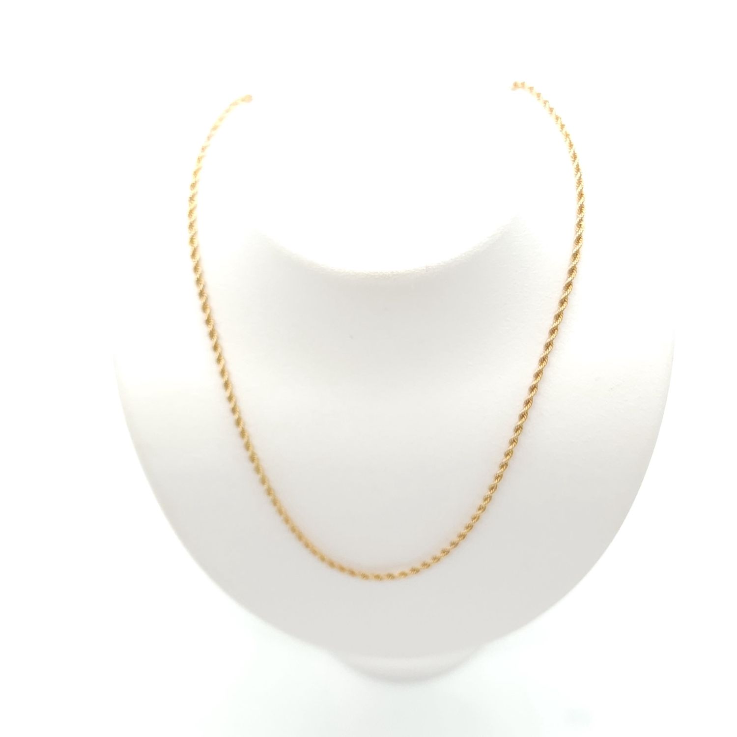 14k Gold Rope Chain Size: 20&quot;