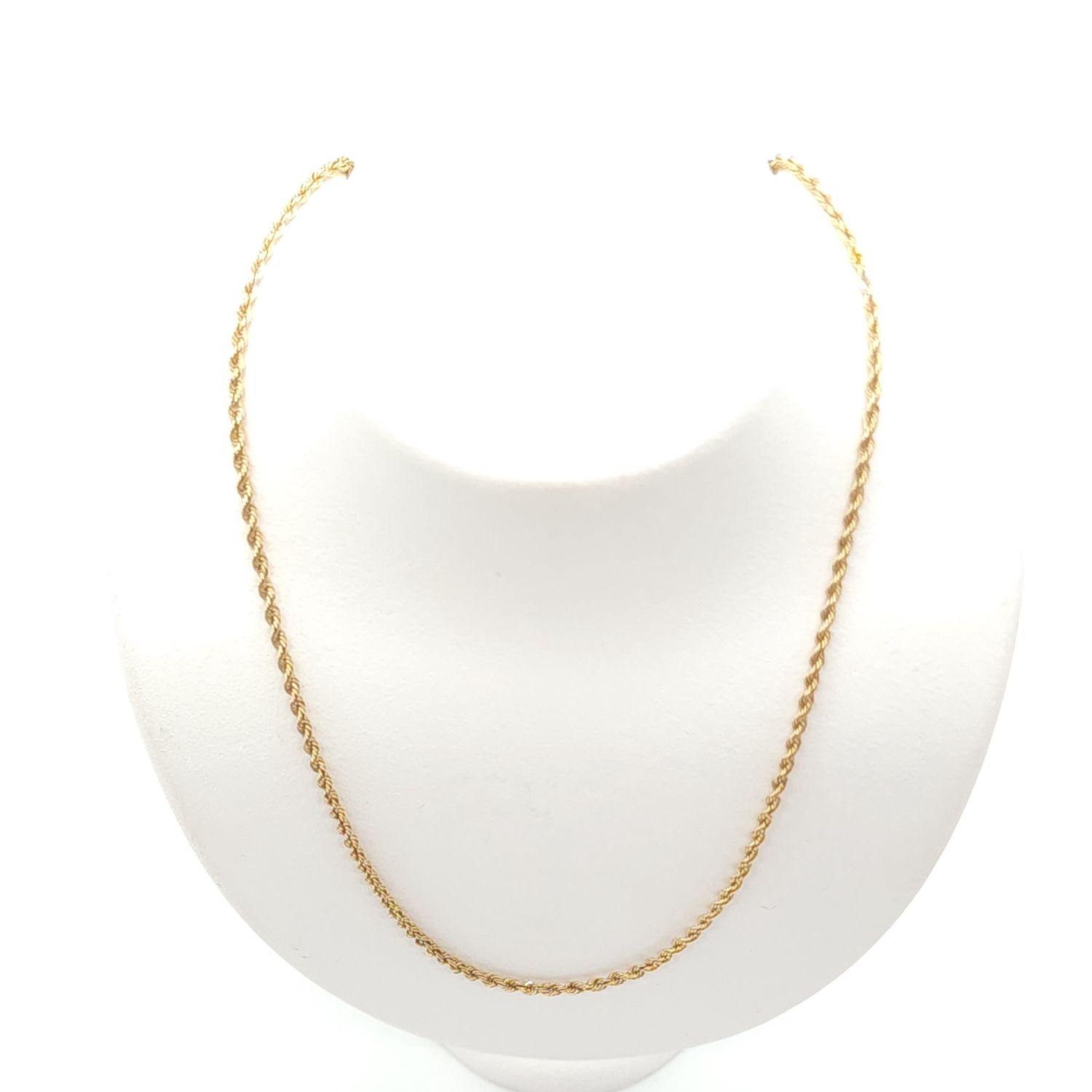 14k Gold Rope Chain Size: 32.5&quot;