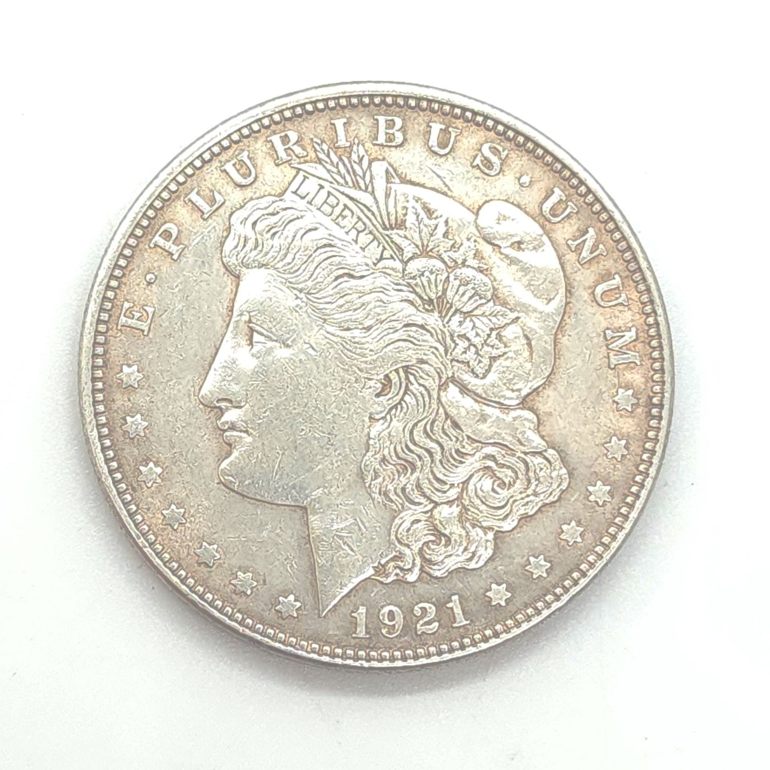 1921 Morgan Silver Dollar.