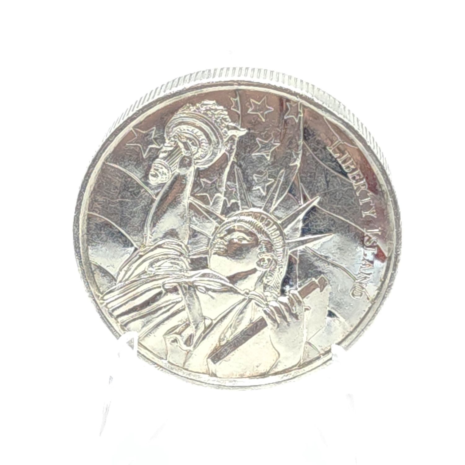 2oz Liberty Islands American Landmarks Silver Round