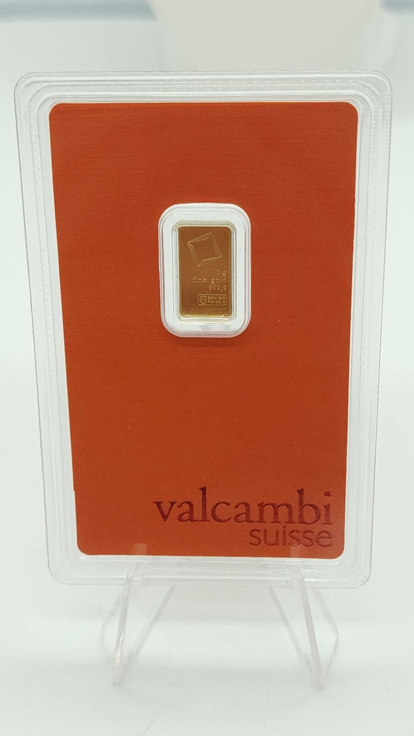 1g Valcambi Suisse Gold Bar