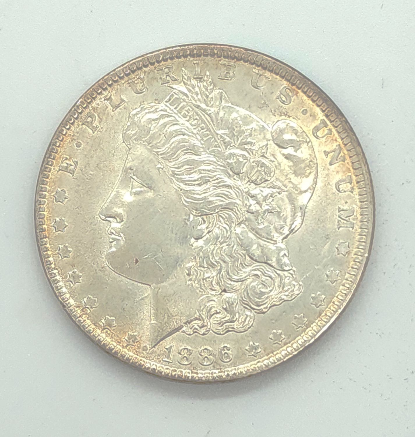 1886 Morgan Silver Dollar.