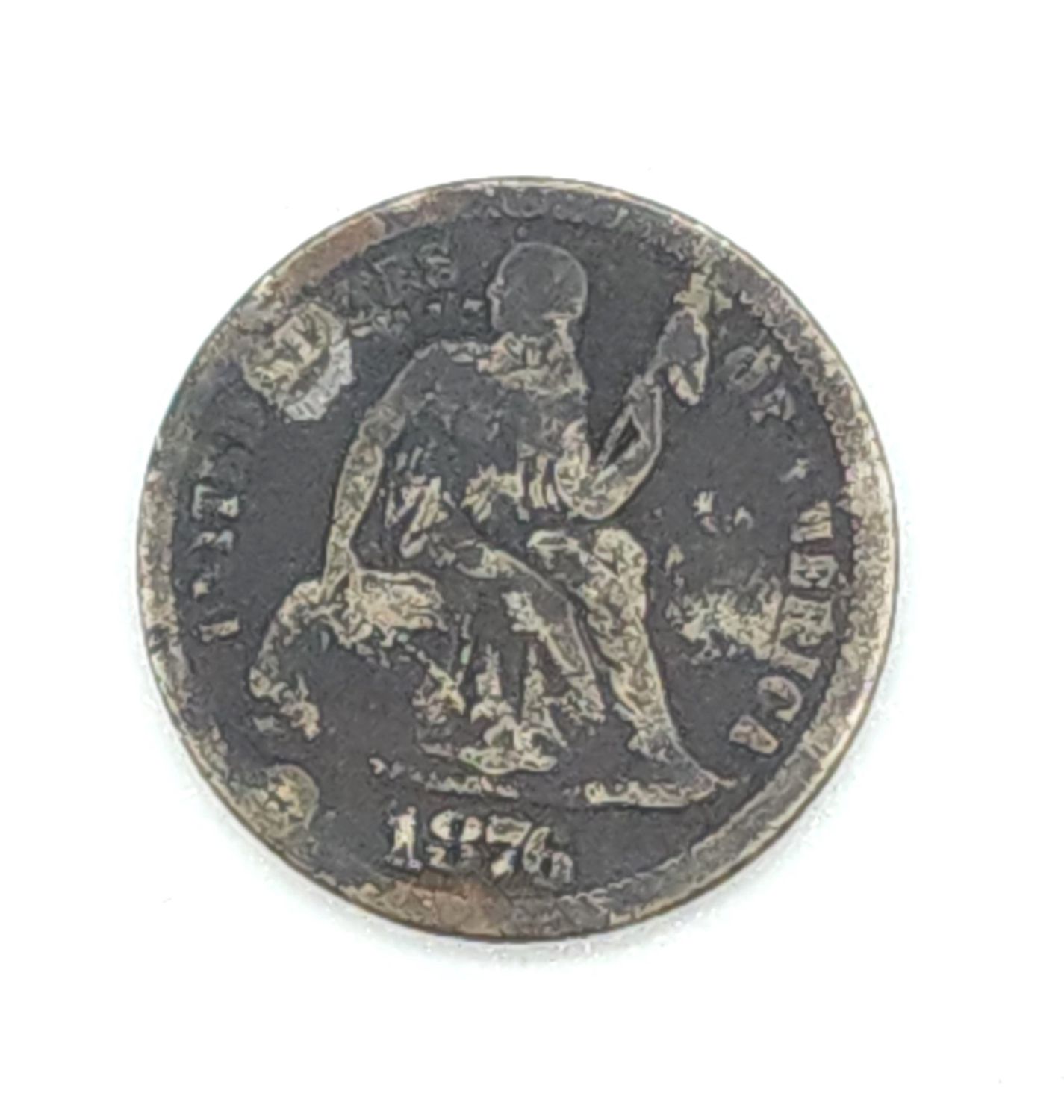 1876 Seated Liberty Dime