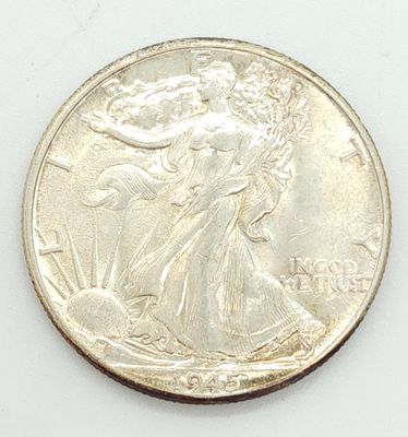 1945 Walking Liberty Half Dollar
