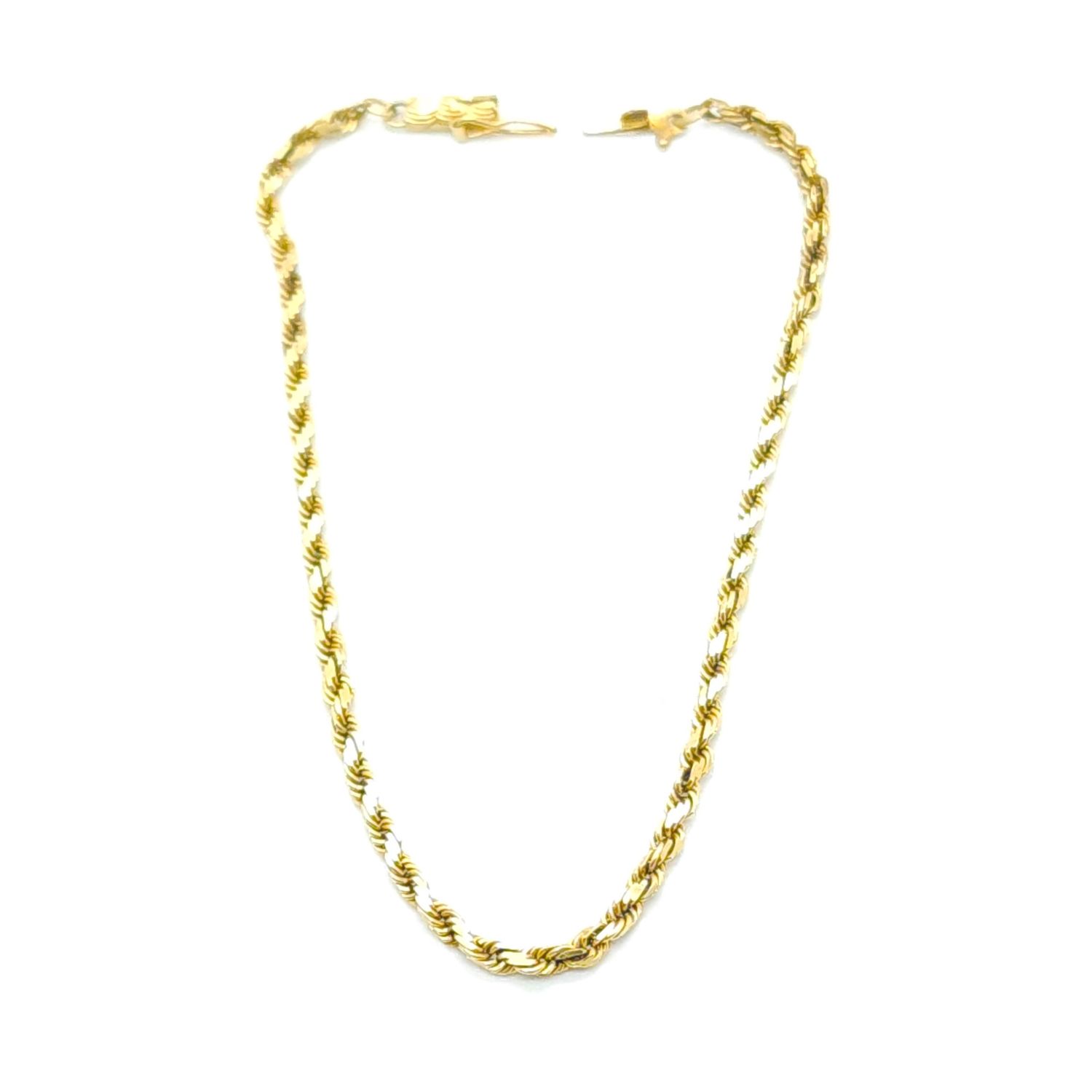 14k Gold Rope Bracelet Size: 8.5&quot;