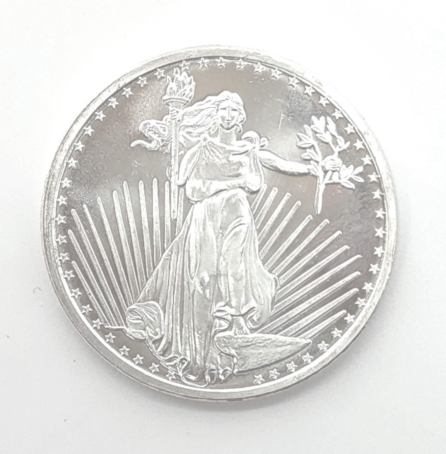 1oz St. Gaudens Silver Town Silver Round